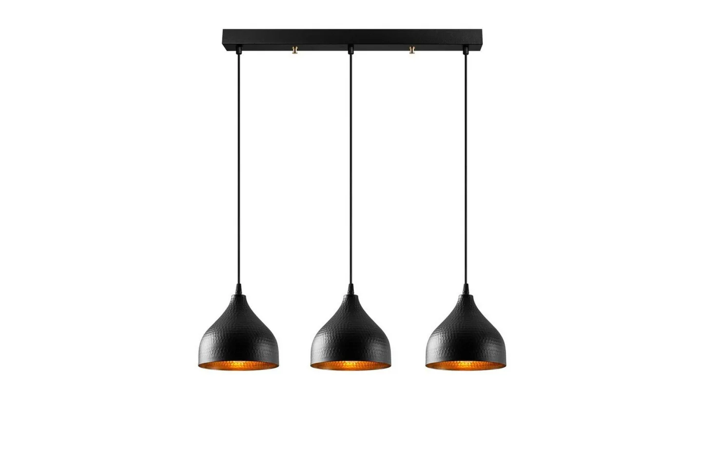 Taklampa Thela Triple Svart - Svart