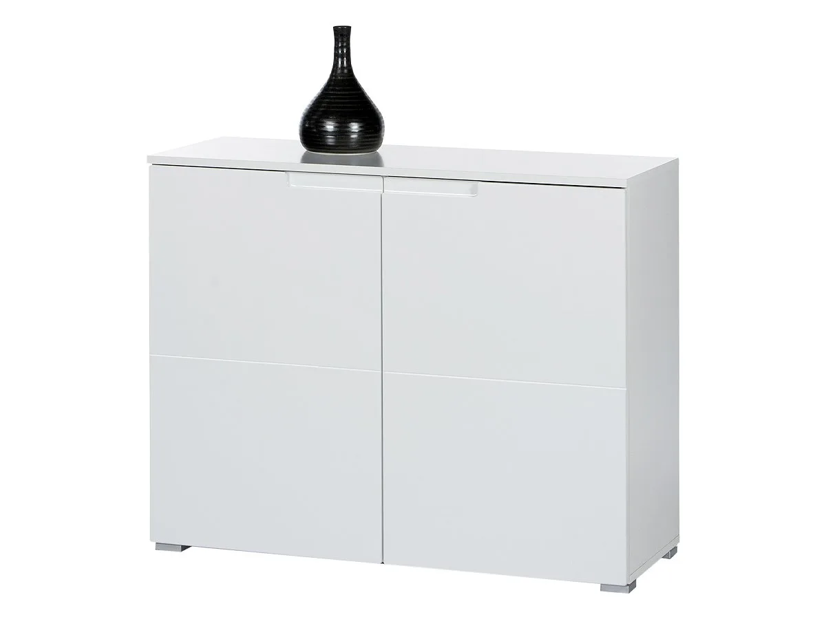 Kommode weiß hochglanz 100 cm 2-türig - SPICE