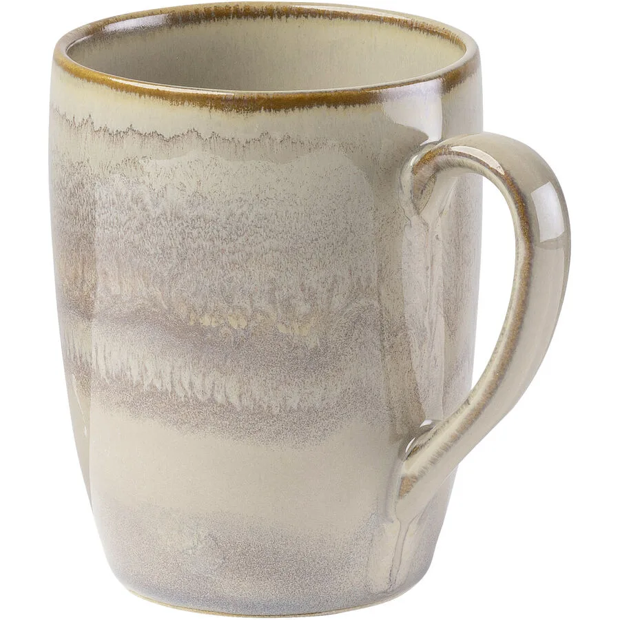 Gipfelstück Kaffeetasse Nebelwald Beige Keramik