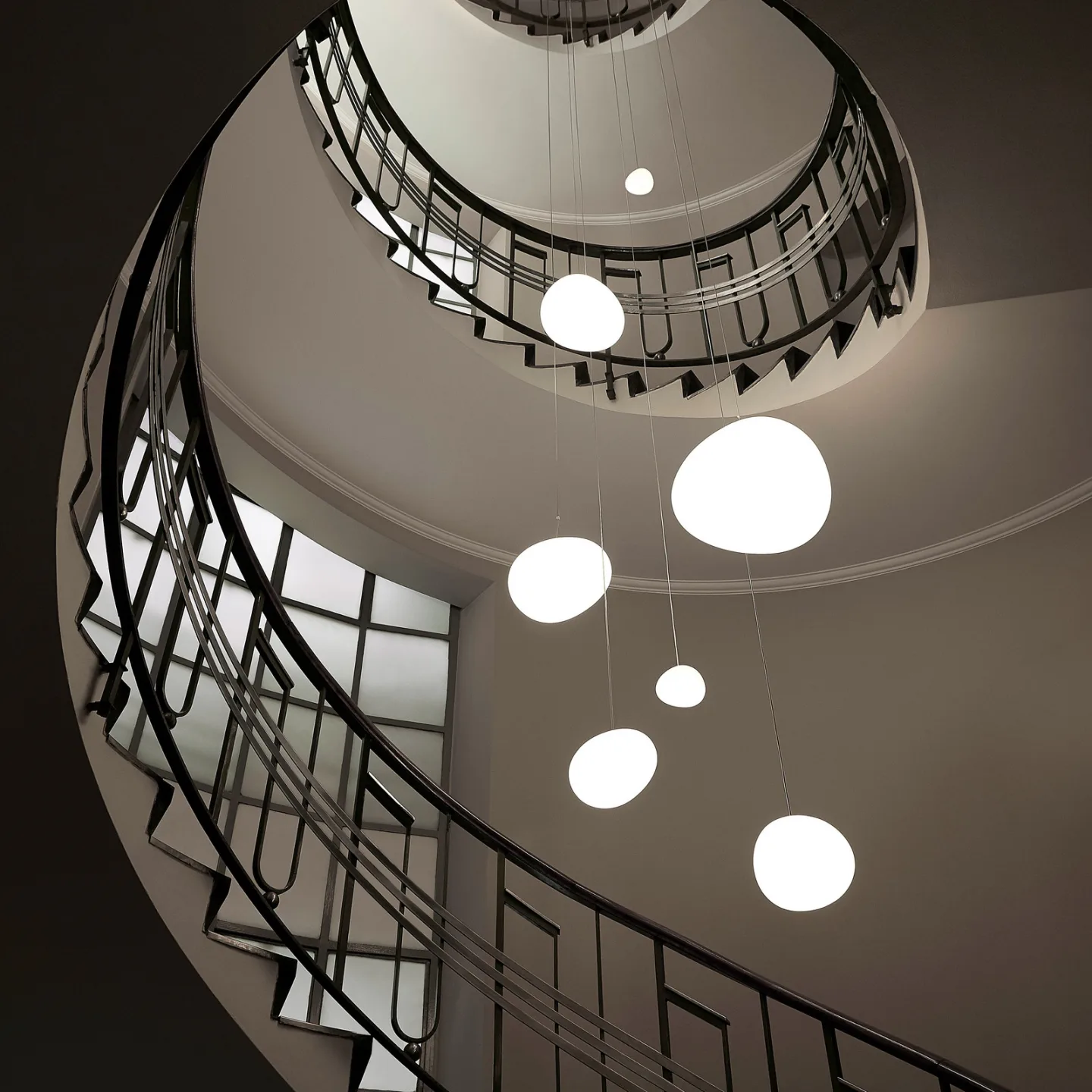 Gregg piccola hængelampe, hvid - Foscarini - Stue - Design - Glas - Kugle