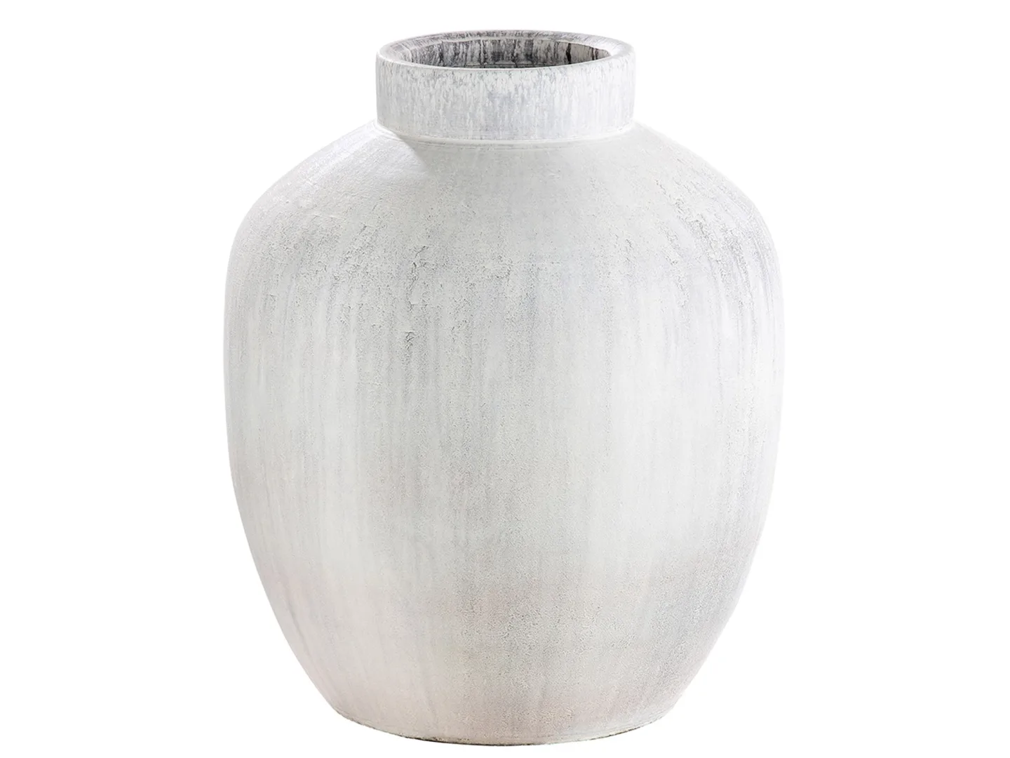 Gilde Vase Keramik Matt Antikweiss H: 35 cm | Schubiger Möbel