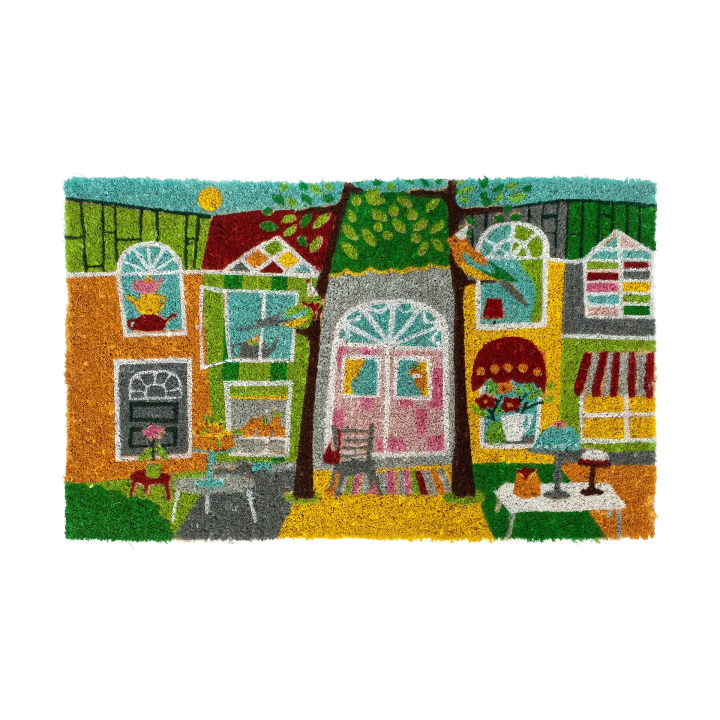 Dixie Coir Türmatte Garden party, 45x75 cm