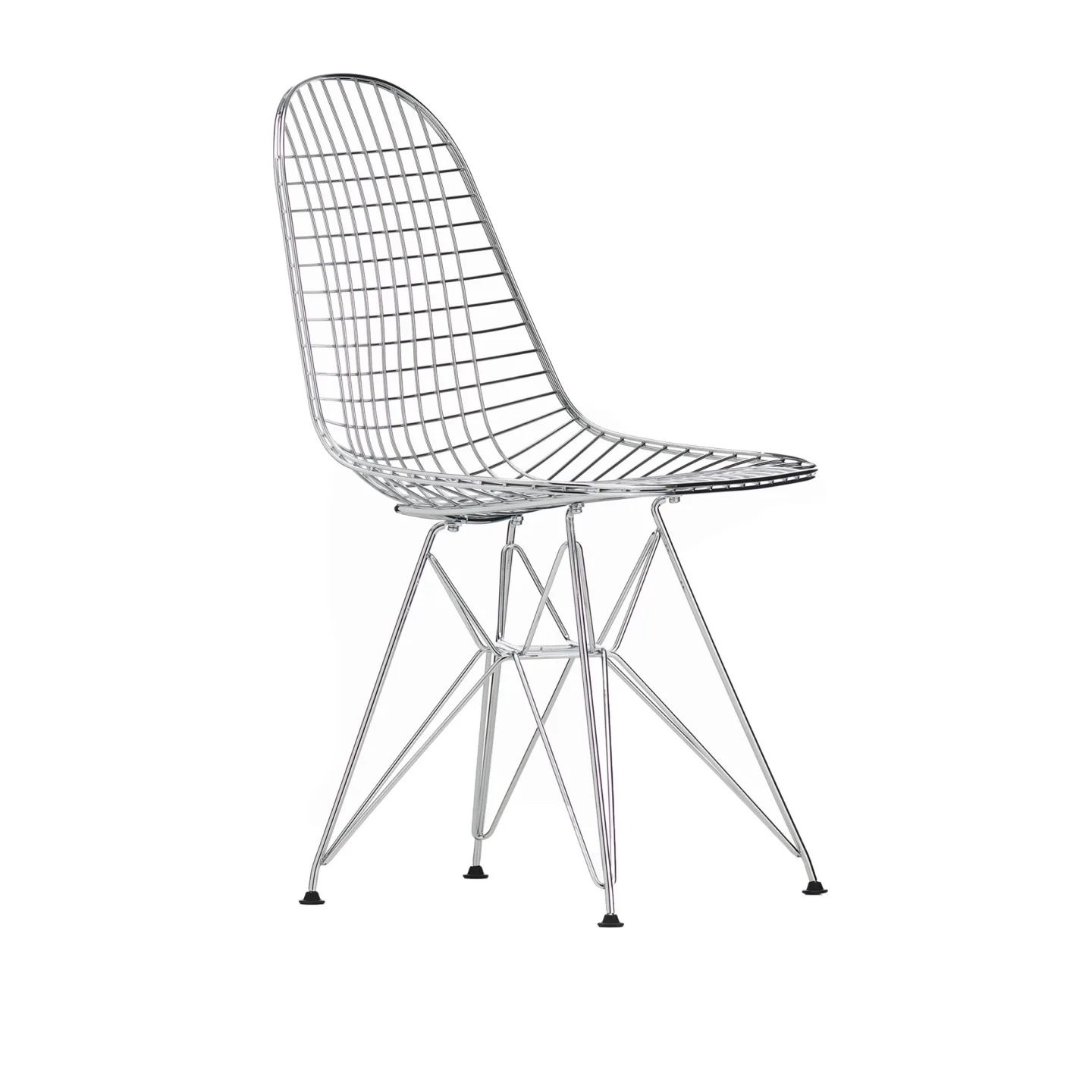 Vitra - Wire Chair DKR Basic Dark - Matstolar - Charles & Ray Eames - Svart - Metall