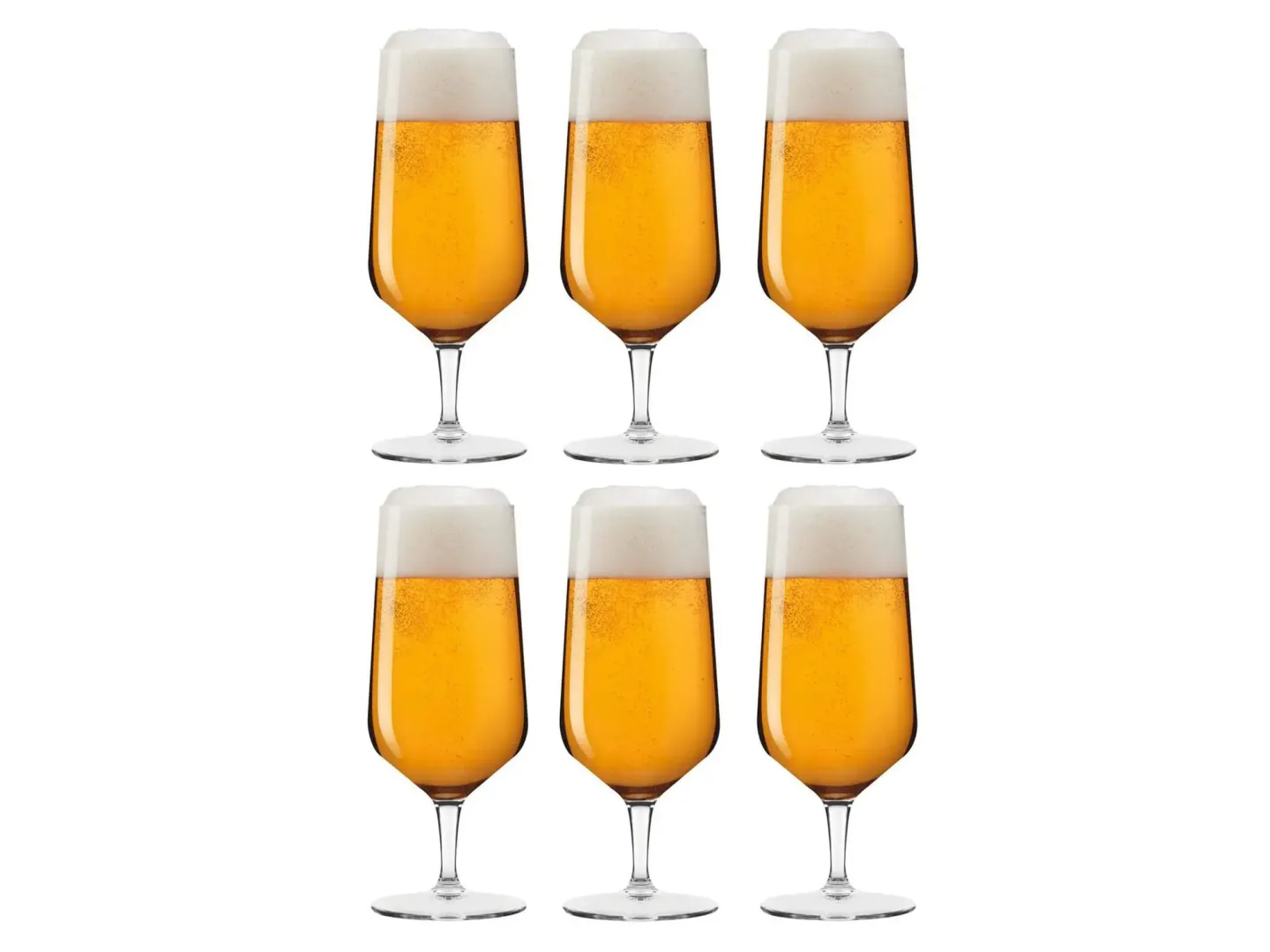 Alltron Bierglas Puccini 330 ml, 6 Stück Transparent | Schubiger Möbel