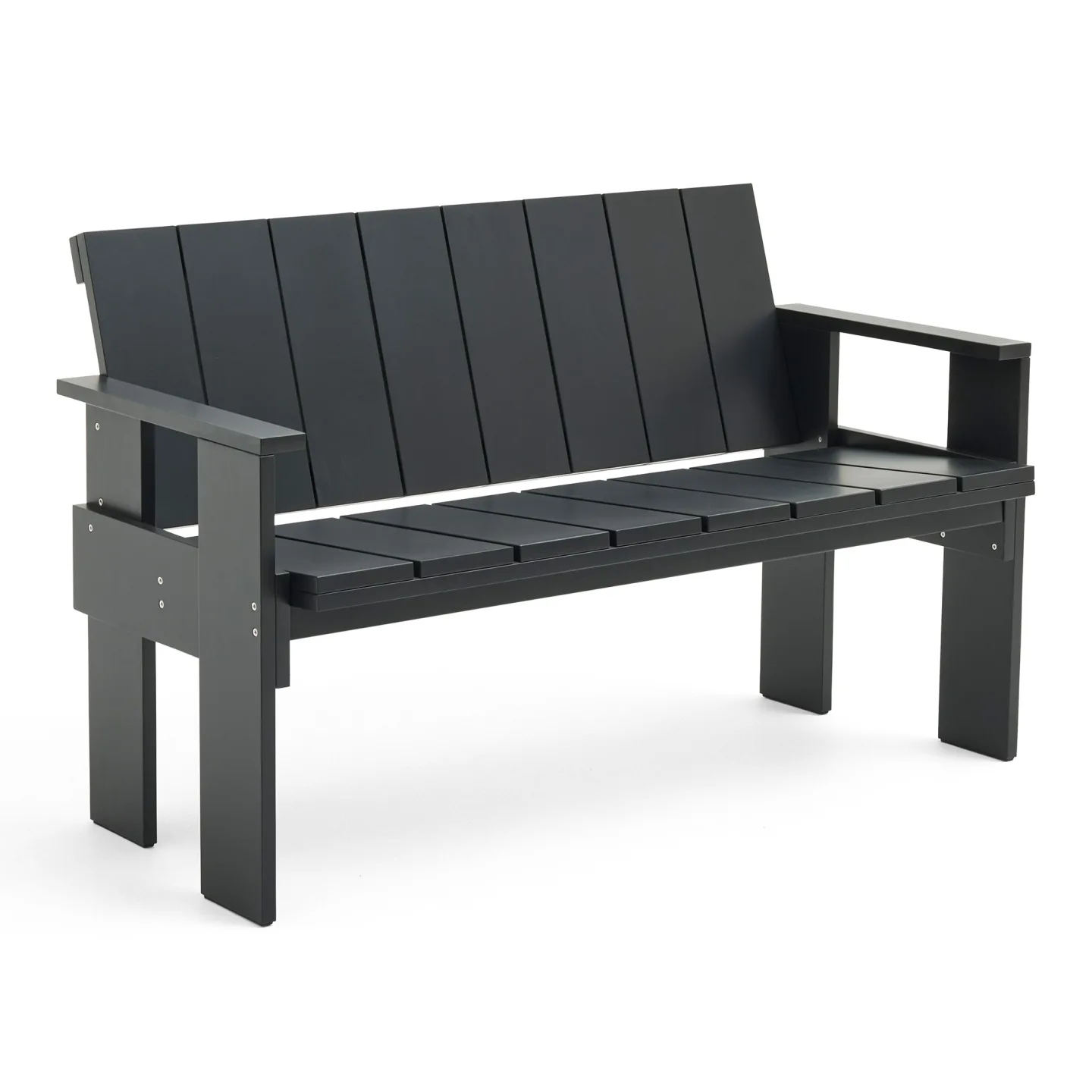 HAY - Crate Dining Bench - Black - Trädgårdsbänkar - Gerrit Rietveld - Svart - Trä