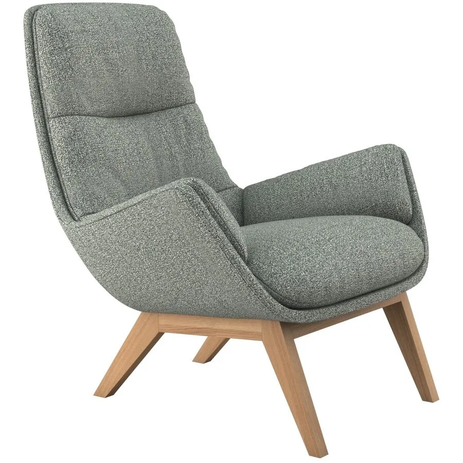 Sessel Halani Sky Blue Stoff B 93 T 84 H 95 cm