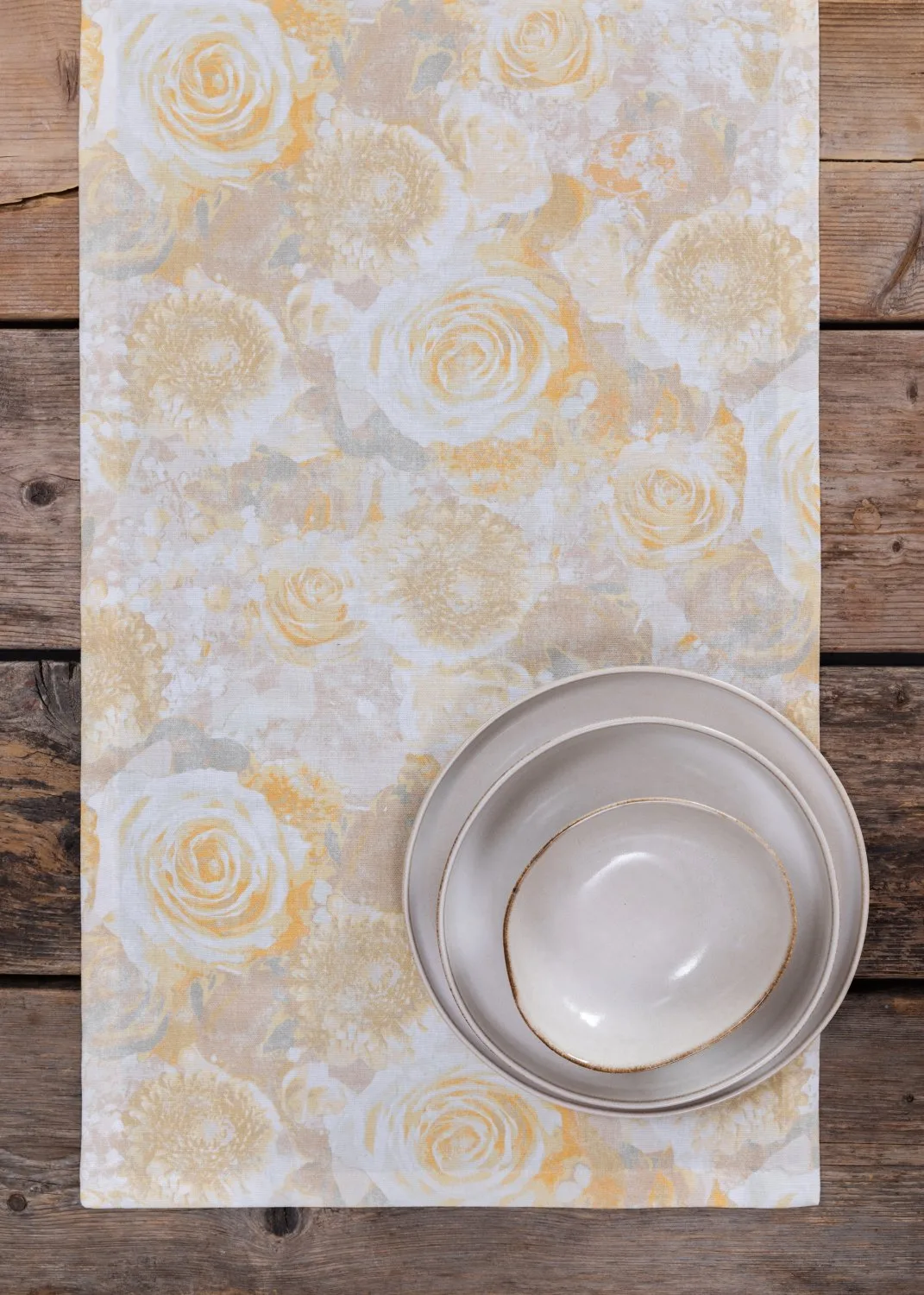 Løpere - Soft (gul) (Størrelse: 40 x 140 cm)