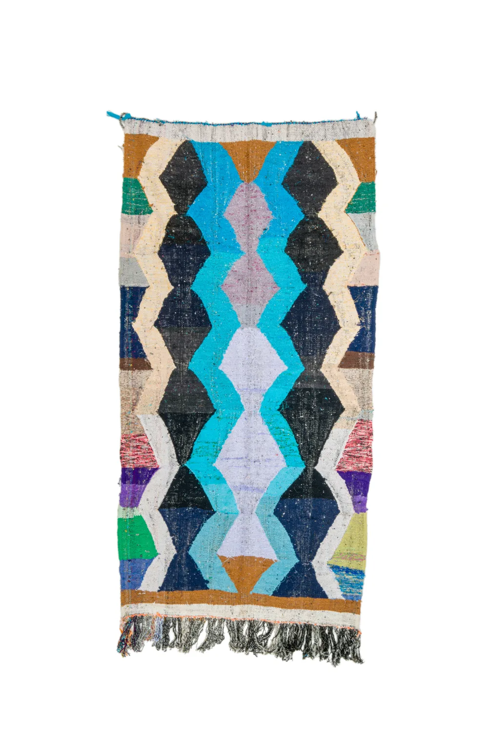 Marokkansk Boucherouite-teppe 155 x 250 cm (Størrelse: 155 x 250 cm)
