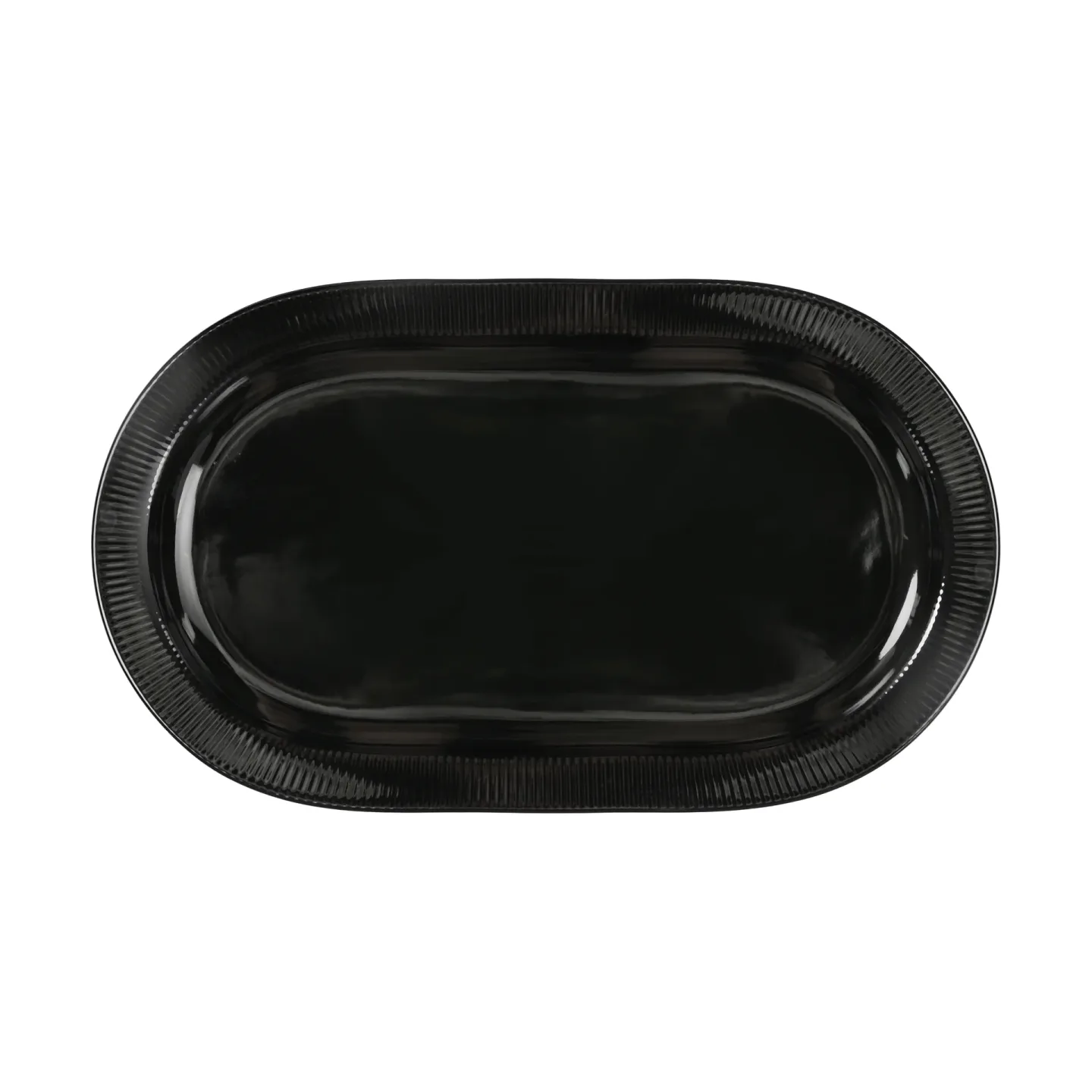 Sagaform Inka Servierplatte Schwarz, 20x34 cm