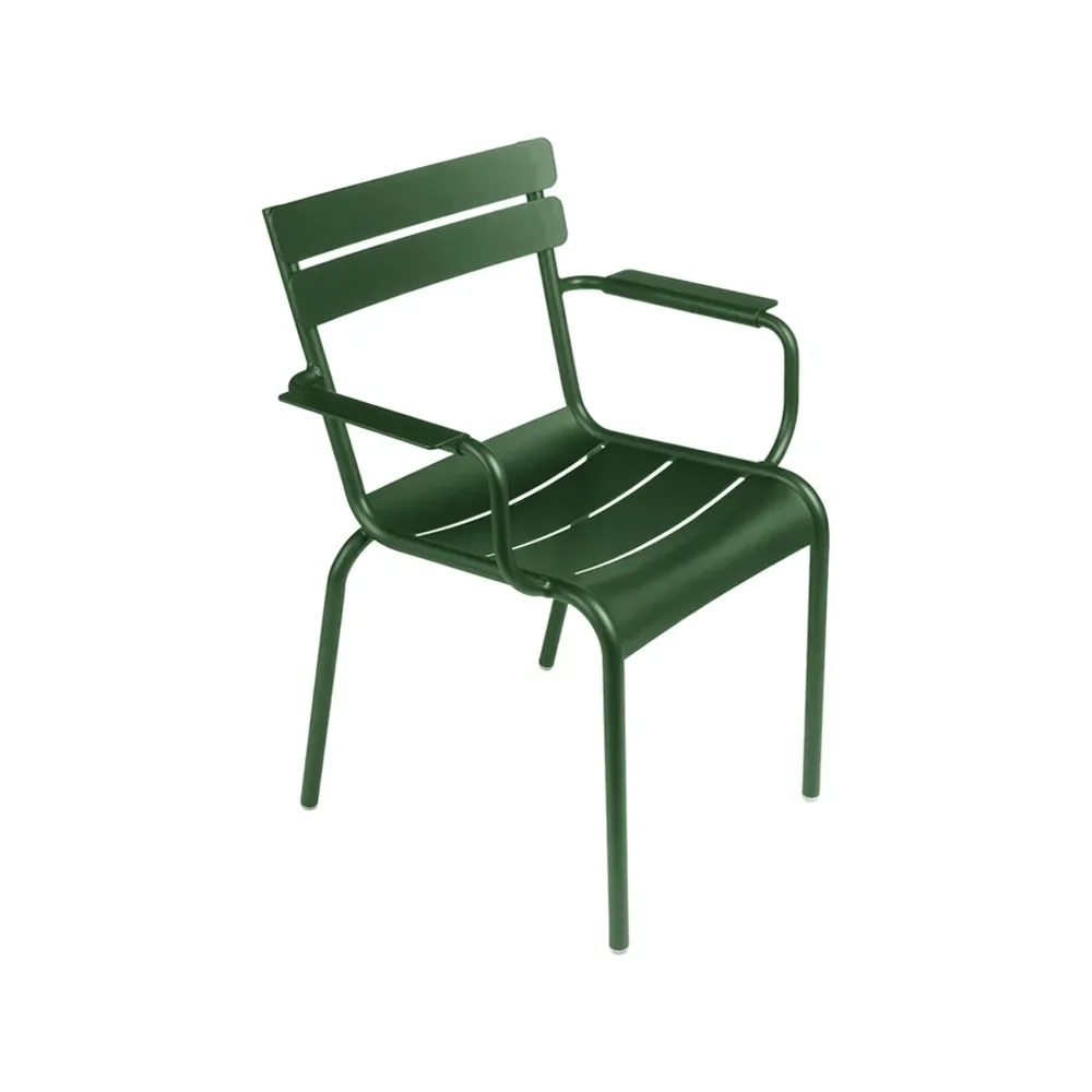 Fermob Luxembourg karmstol Cedar green (grön)
