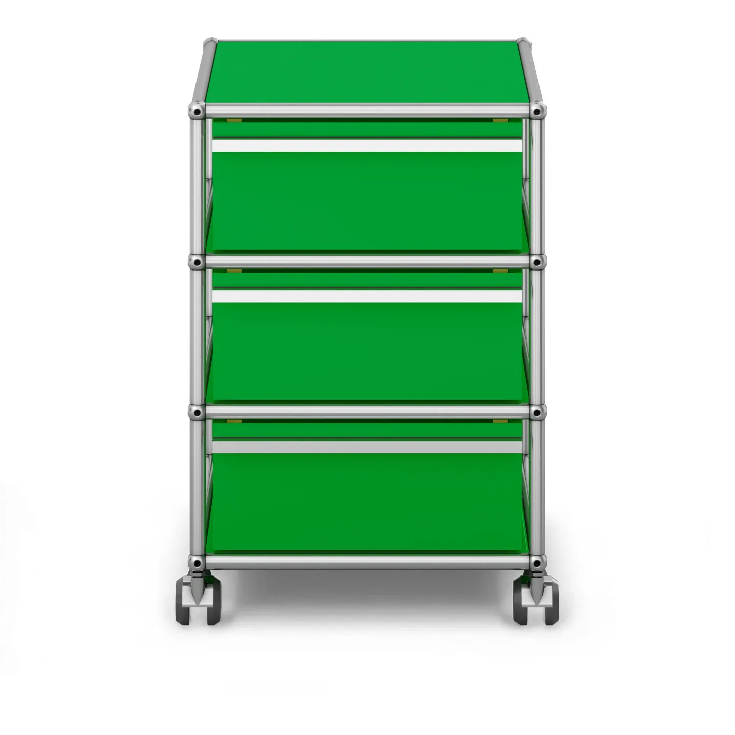 USM - USM Haller Mobile Pedestal M26 USM Green - Hurtsar - Fritz Haller & Paul Schärer - Grön