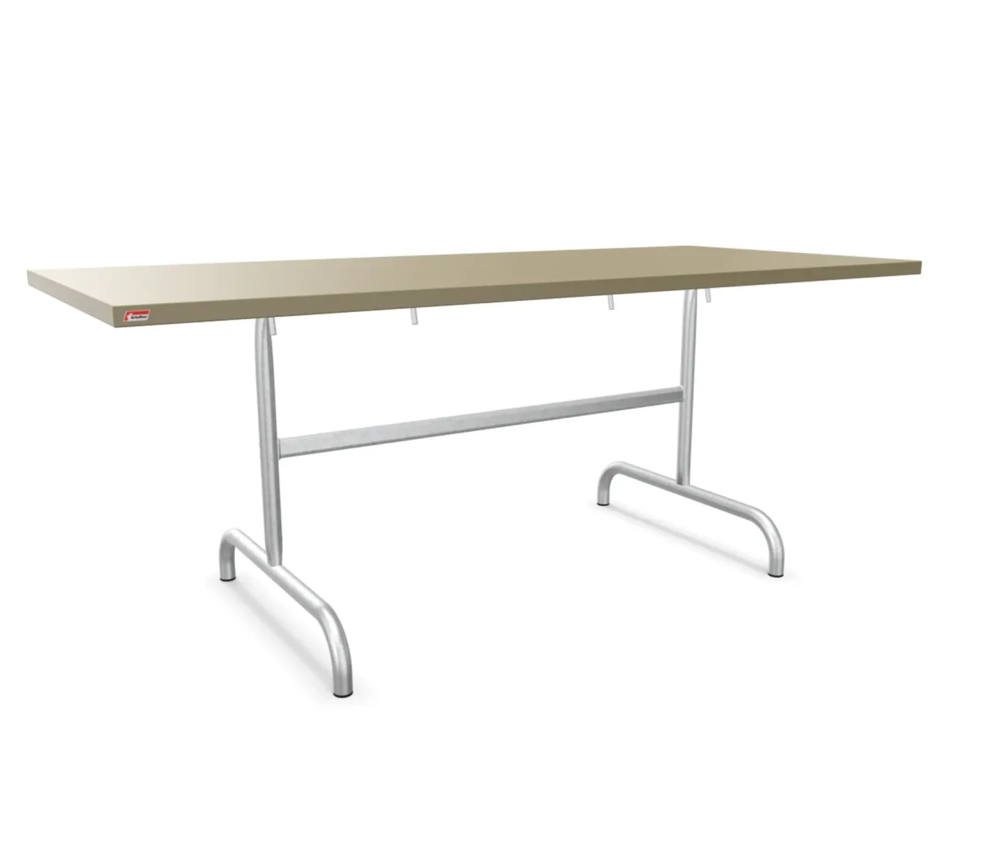 Schaffner Metall-Tisch Säntis Feuerverzinkt Beige | Schubiger Möbel