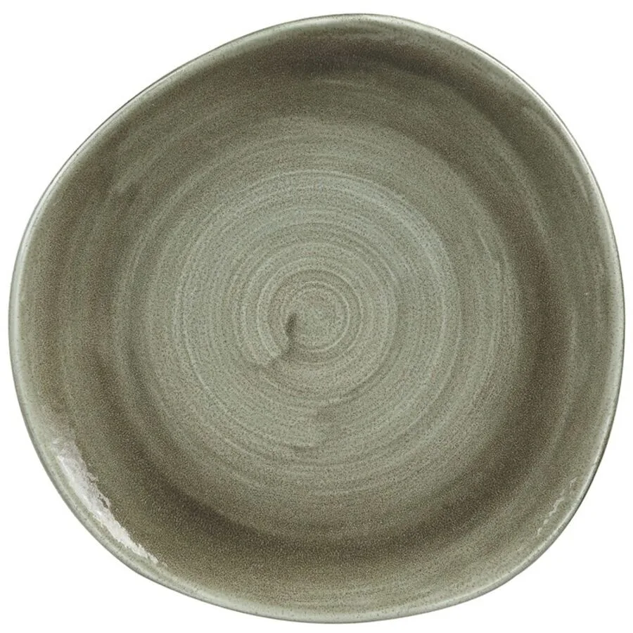 Churchill Teller flach Stonecast Grau/Grün Porzellan 28.6 cm