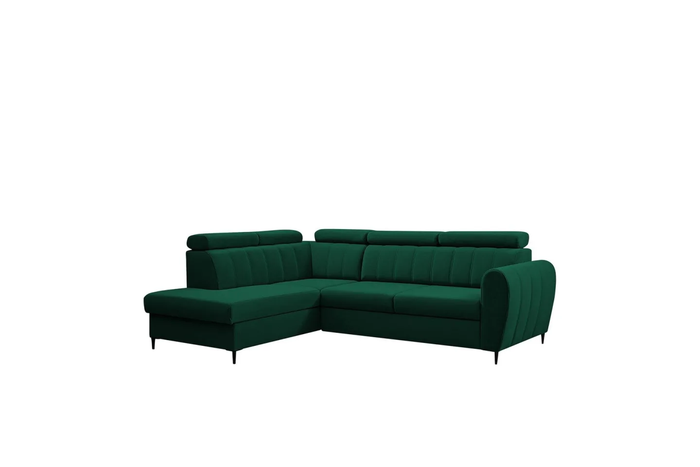 Hoffman Soffa med Schäslong 3-sits - Grön