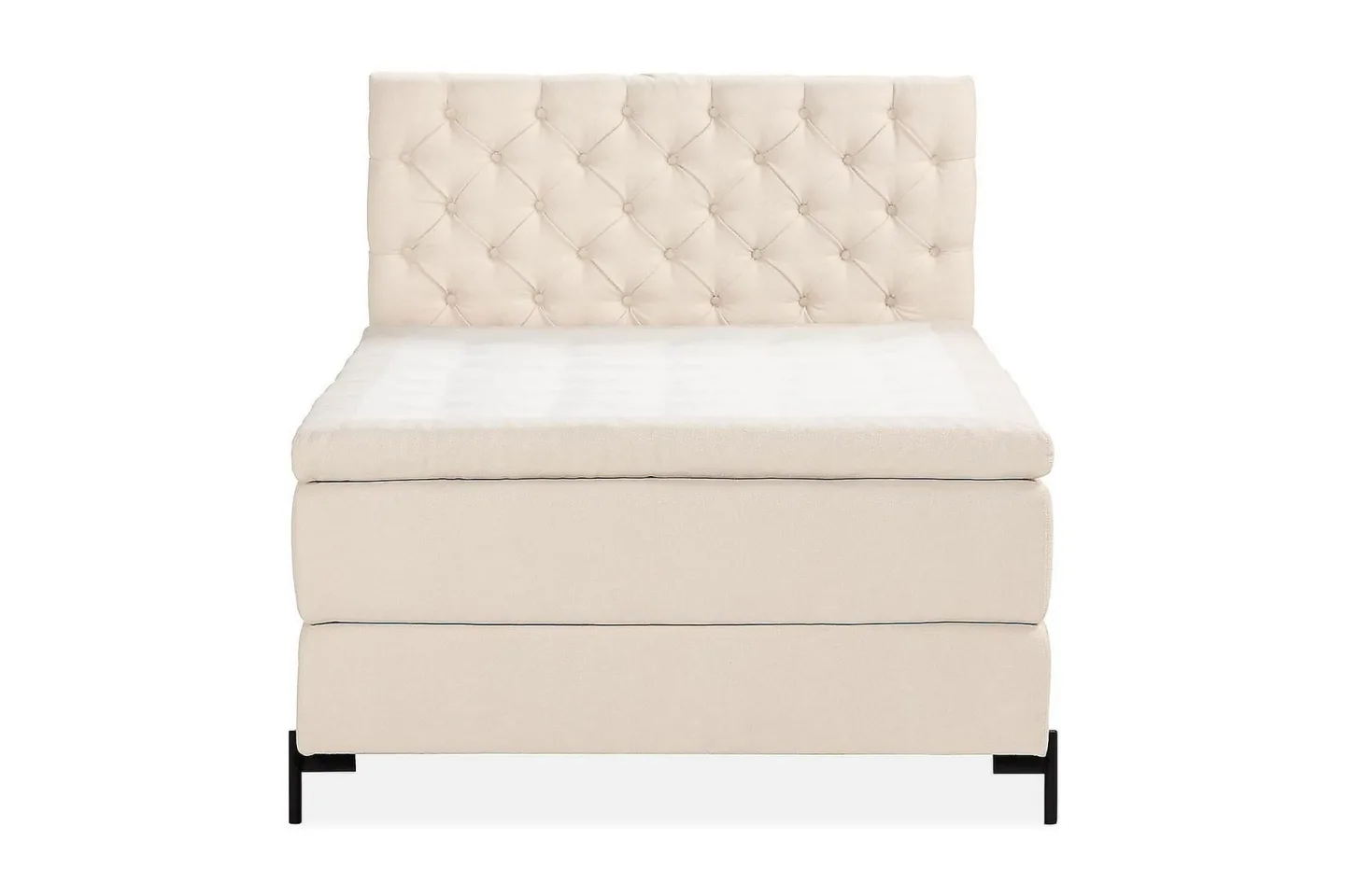 Oslo Lyx Sängpaket Kontinentalsäng 140x200 cm - Ljusbeige