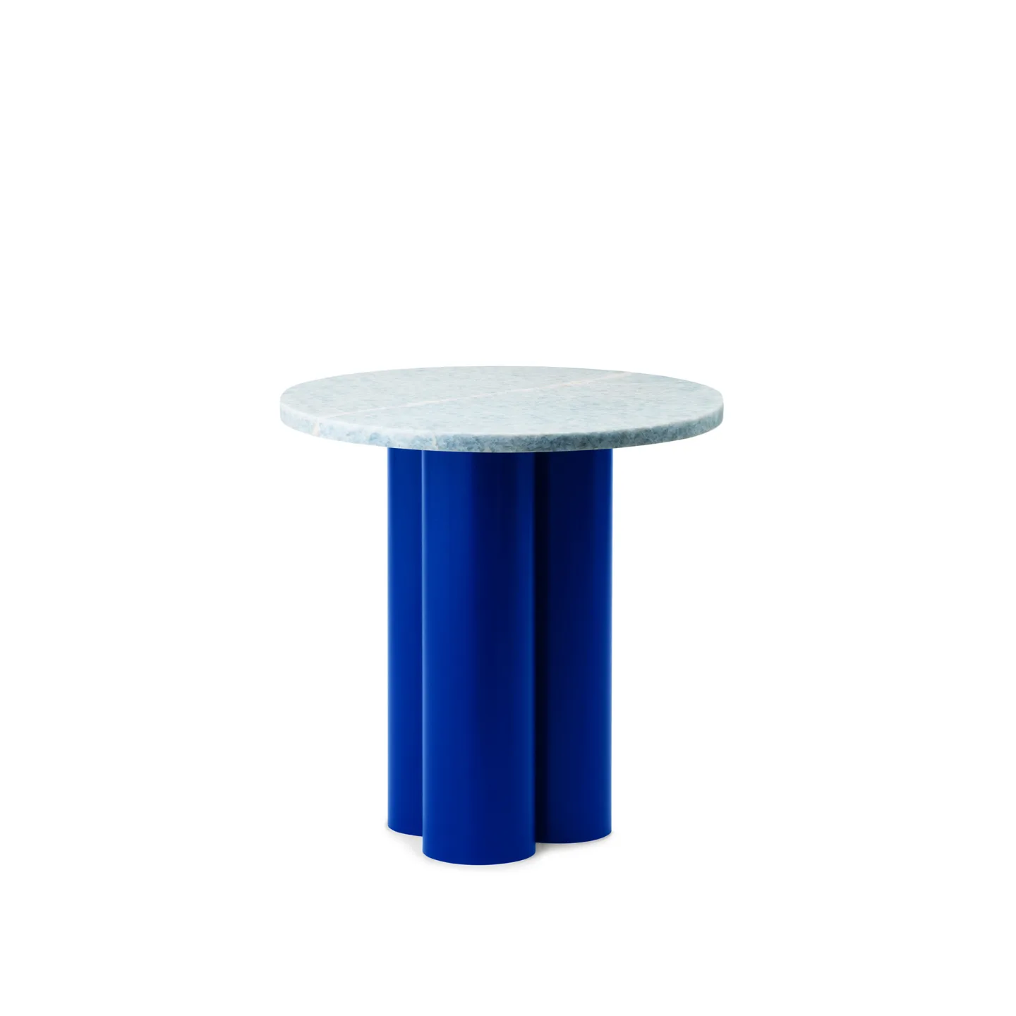 Normann Copenhagen - Dit Table Bright Blue - Blue Diamond - Sidobord - Mönstrad,Blå - Metall/Sten