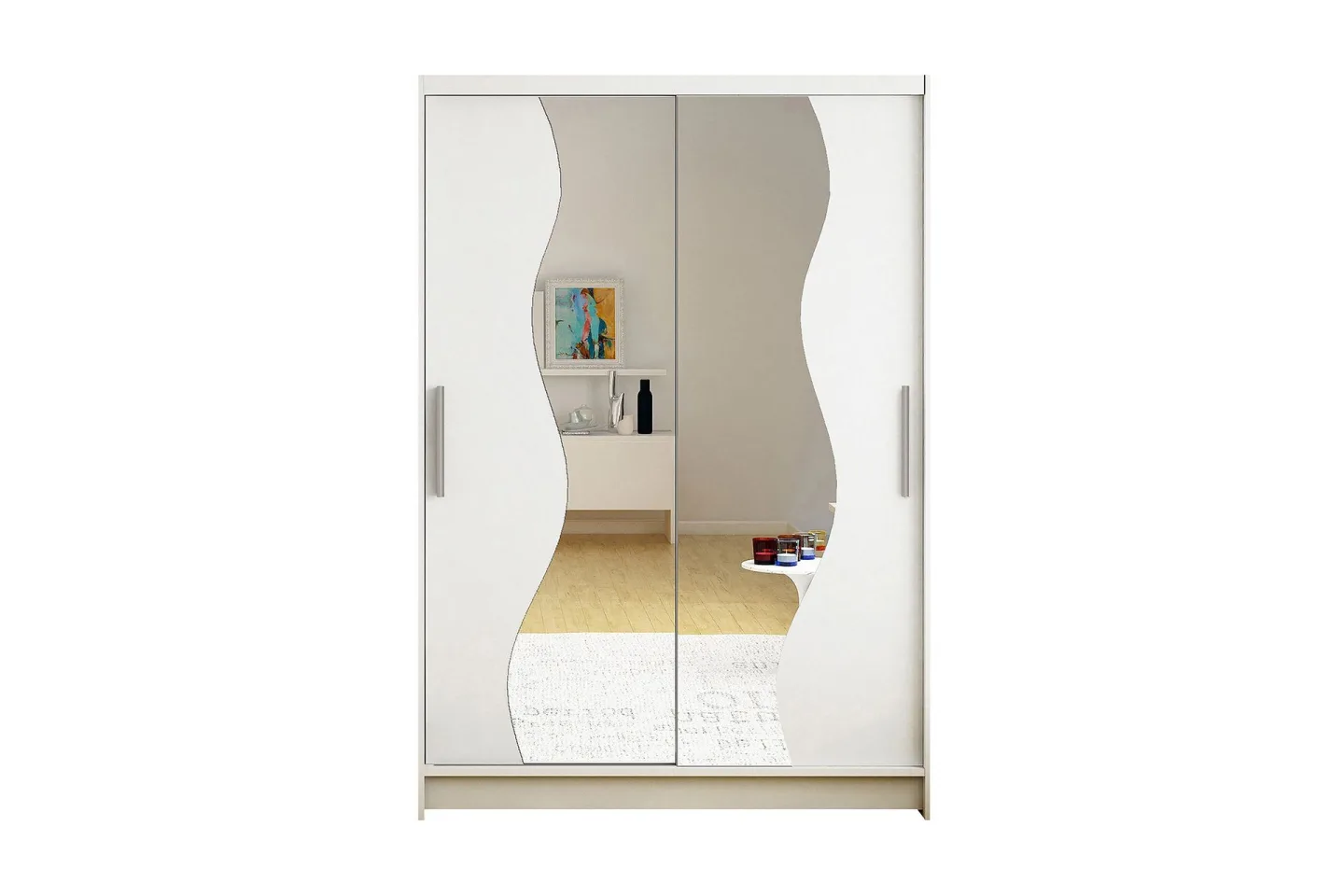 Miami Garderob 120x58x200 cm - Vit