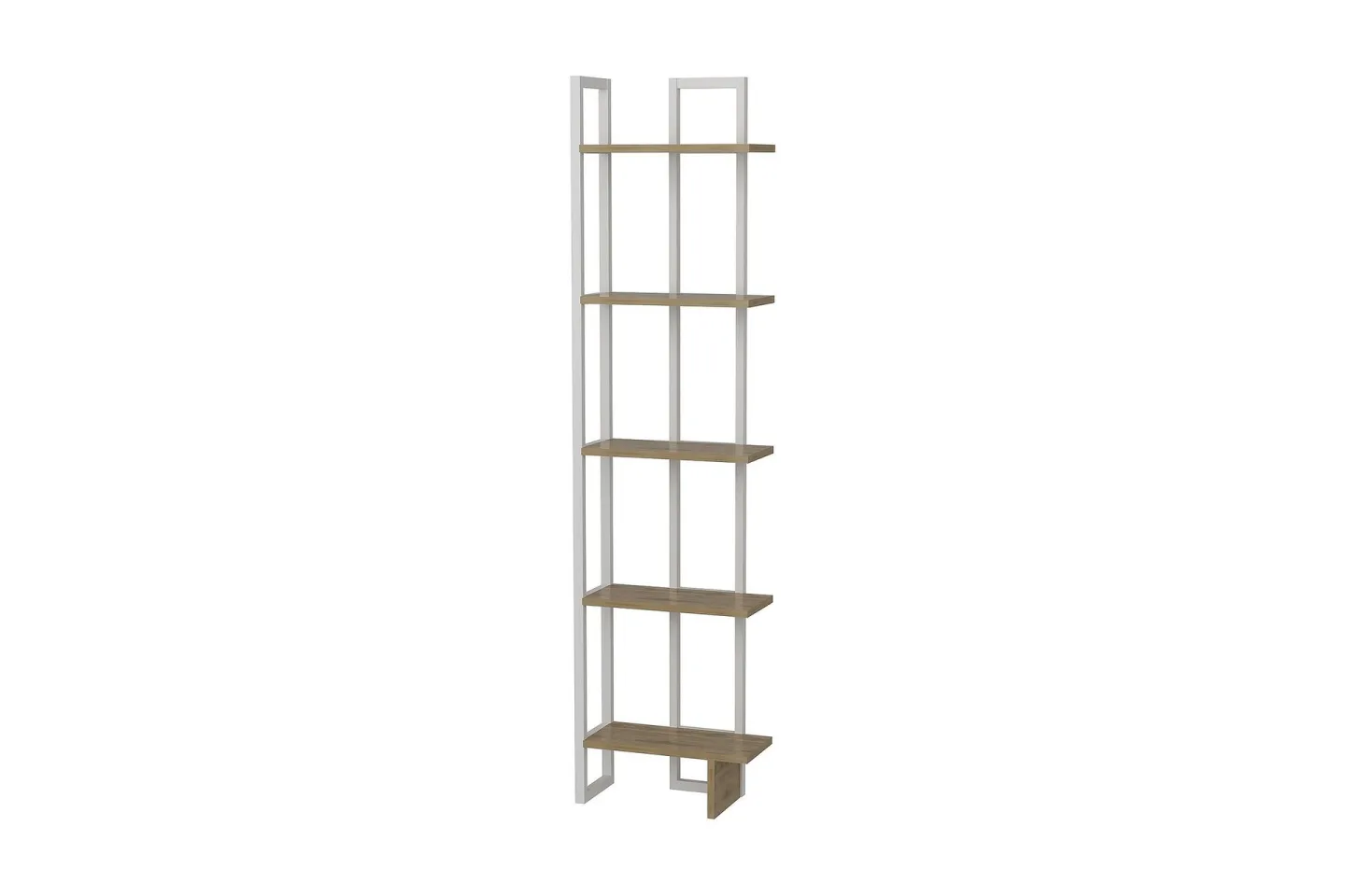 Hejde Bokhylla 45 cm - Brun/Vit