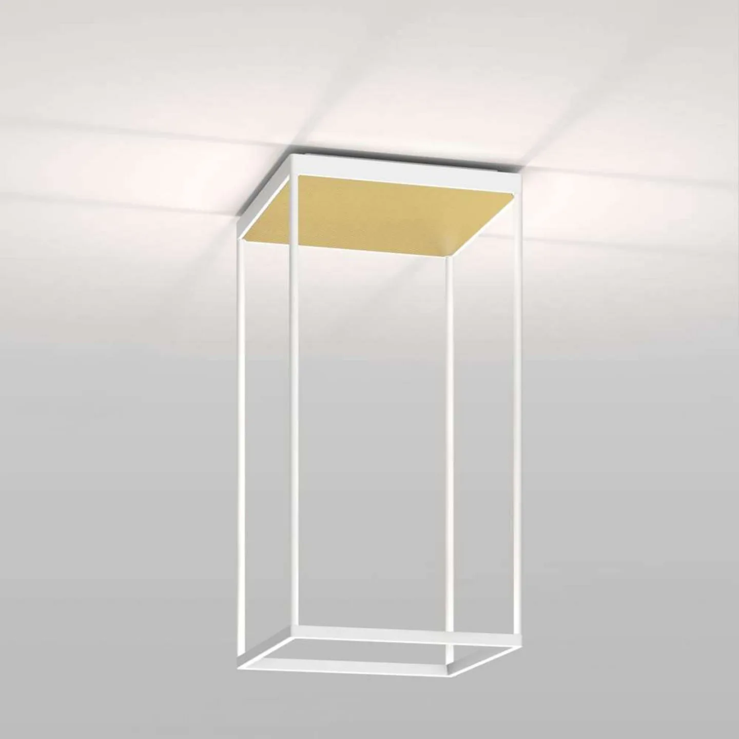 Reflex 2 LED-taklampa, guld/vit, 65 cm - Serien Lighting - Vardagsrum - Aluminium
