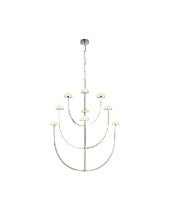 Pedra XL Three-Tier Chandelier Polished Nickel