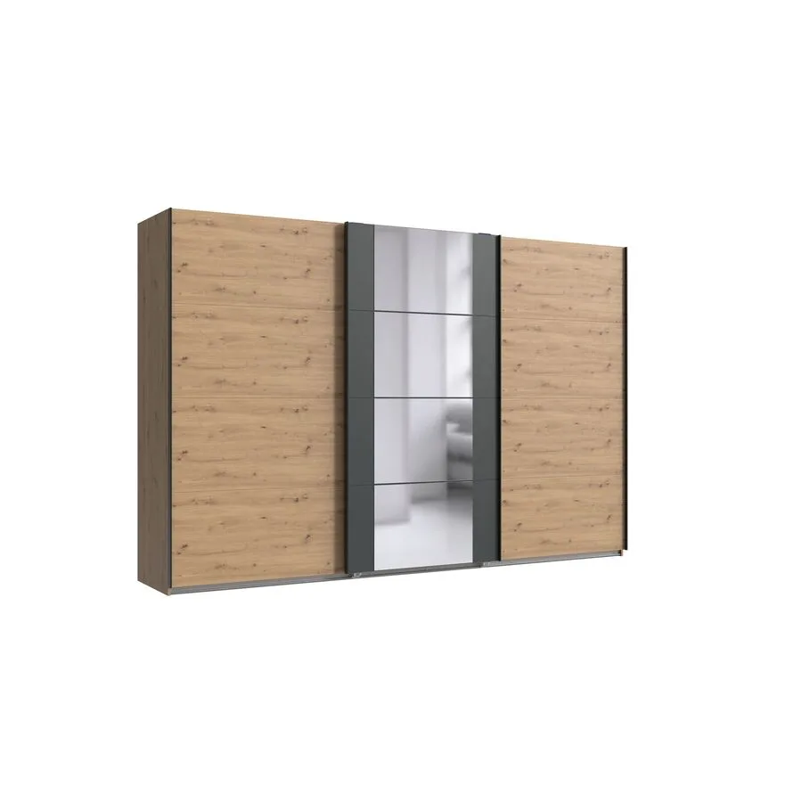 Kleiderschrank Juli Eiche Nachbildung Holzwerkstoff B 313 cm