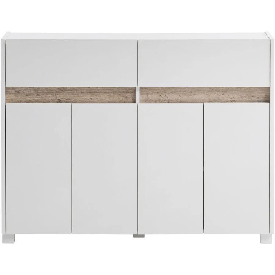 Kommode Como perlweiss Holzwerkstoff B 112.2 cm H 84.8 cm