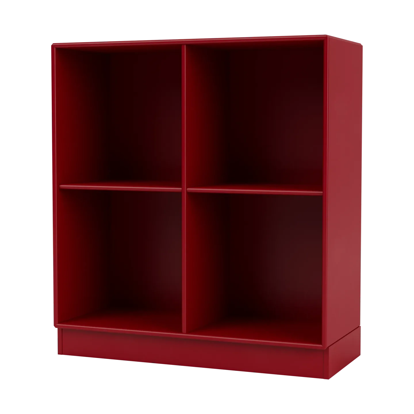 Montana SHOW Regal 69,6 x 69,6cm, Sockel 7cm 165-Beetroot
