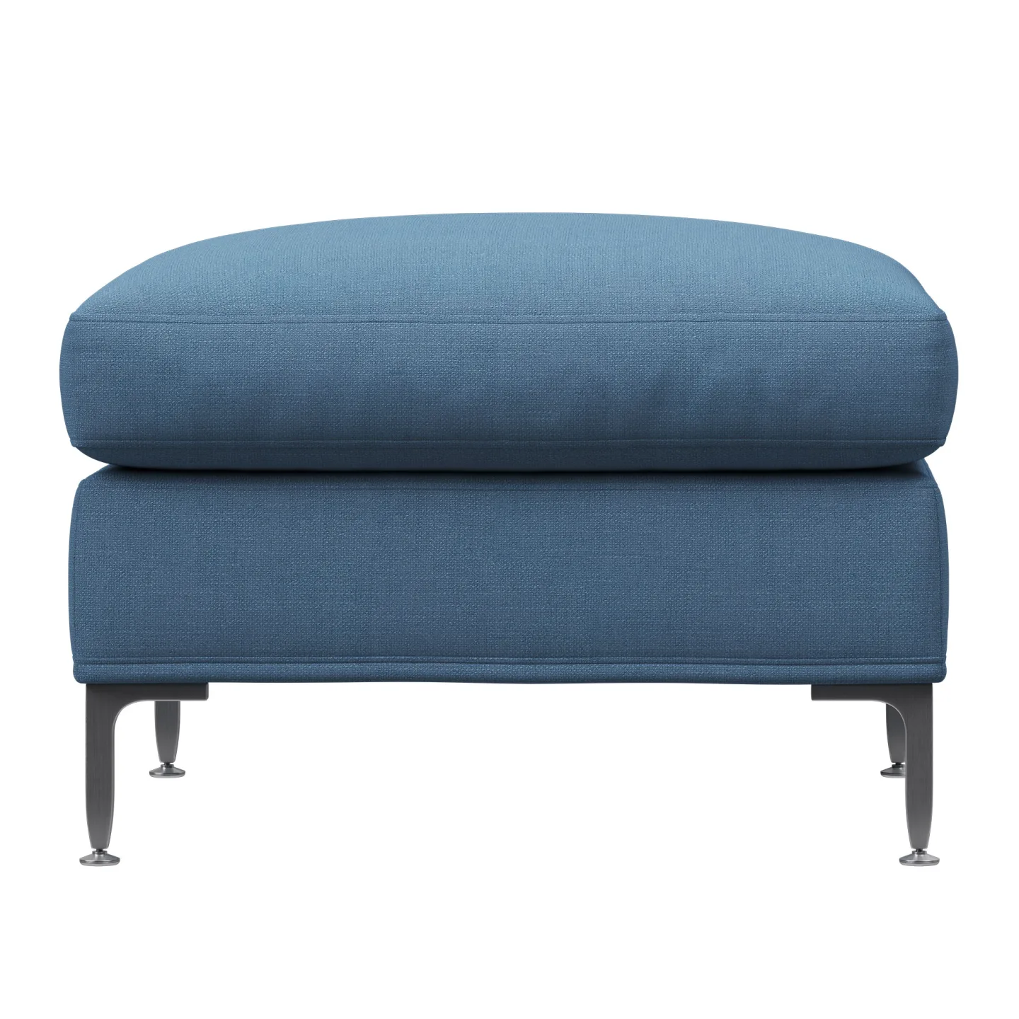 Fogia - Alex Footstool Large Fabric Noah 45 Blue - Fotpallar - Blå - Metall/Textilmaterial
