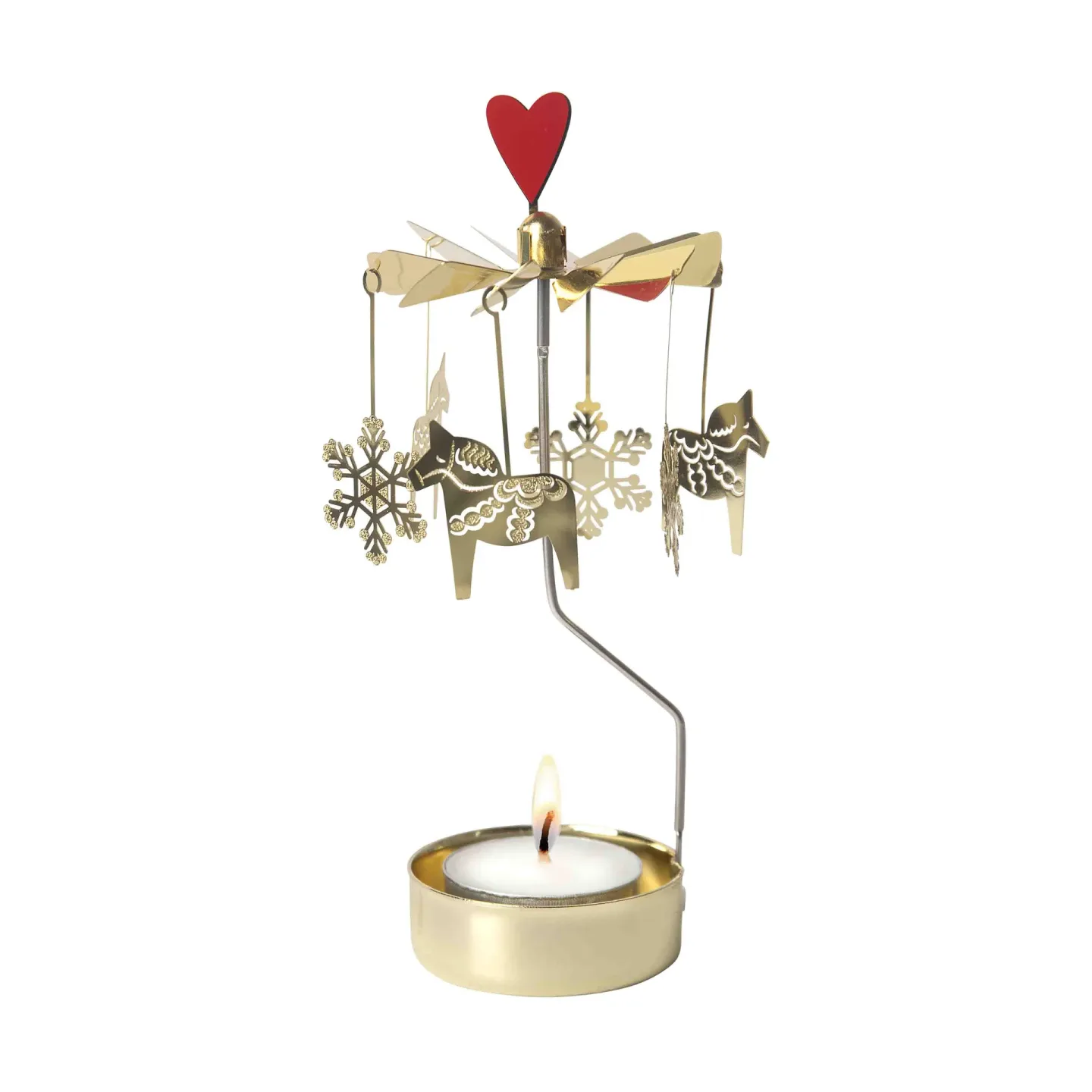Pluto Design Christmas horse änglaspel Guld