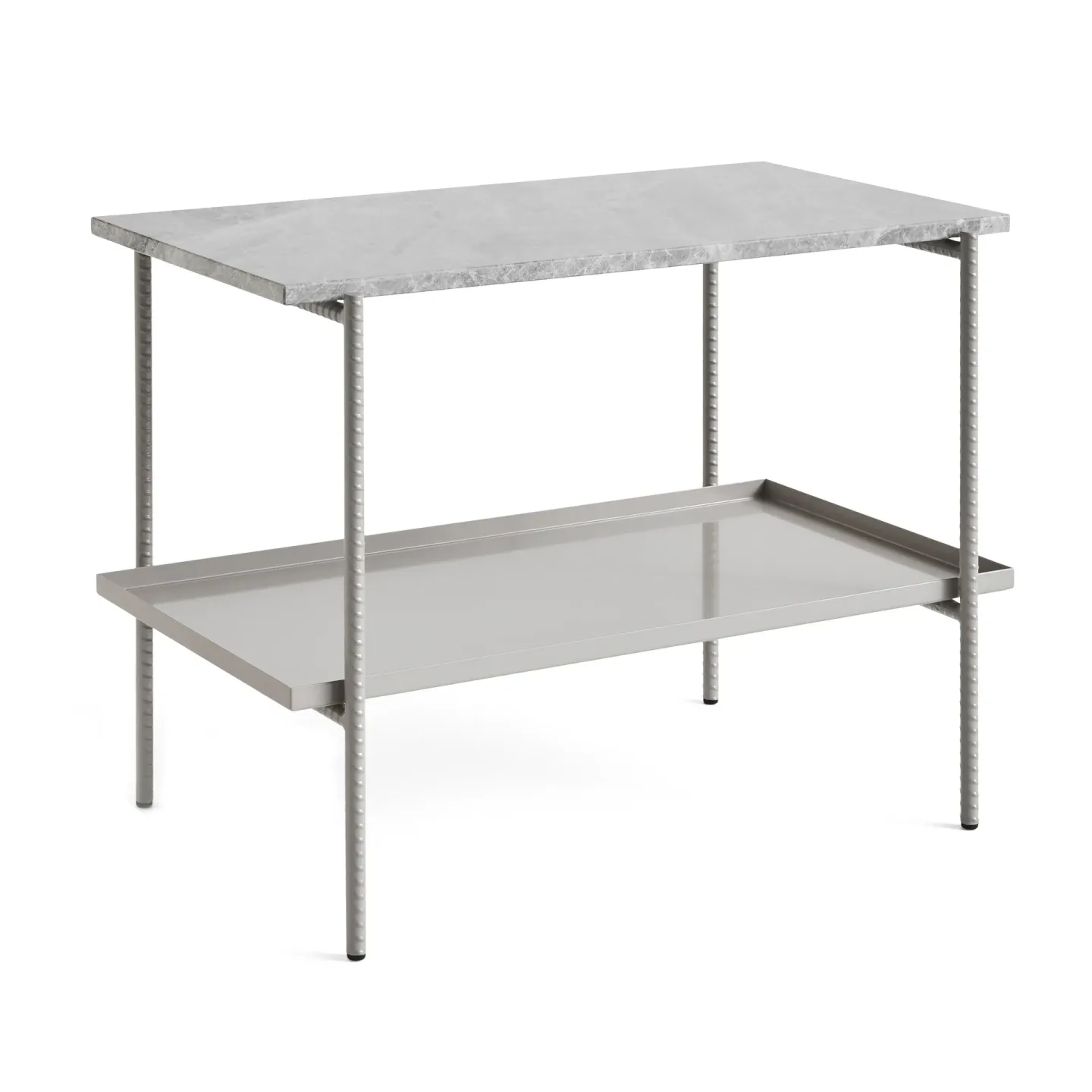 HAY Rebar Beistelltisch 75x44x55 cm Grey marble-fossil