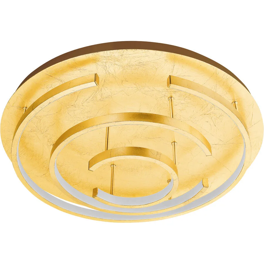 Eglo Deckenlampe Pozondon Gold Stahl 12 cm - Farbe: goldfarben - LED - Lichtfarbe: Warmweiss - LED Energiesparlampen