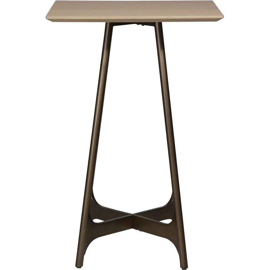 DAN-FORM Tisch Ooid Beige Eiche B 70 T 70 cm