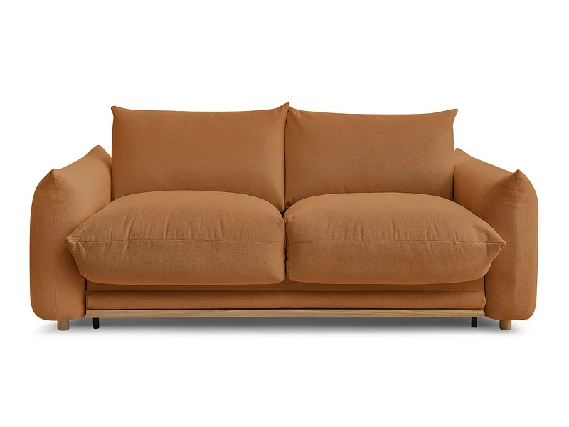 3er Sofa BOBOCHIC ERNEST Stoff orange