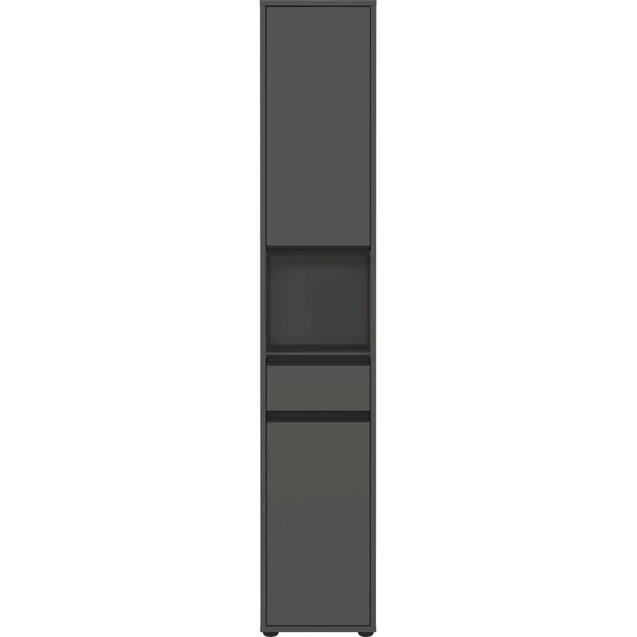 Hochschrank Christine graphit Holzwerkstoff B 33 T 34 H 181 cm