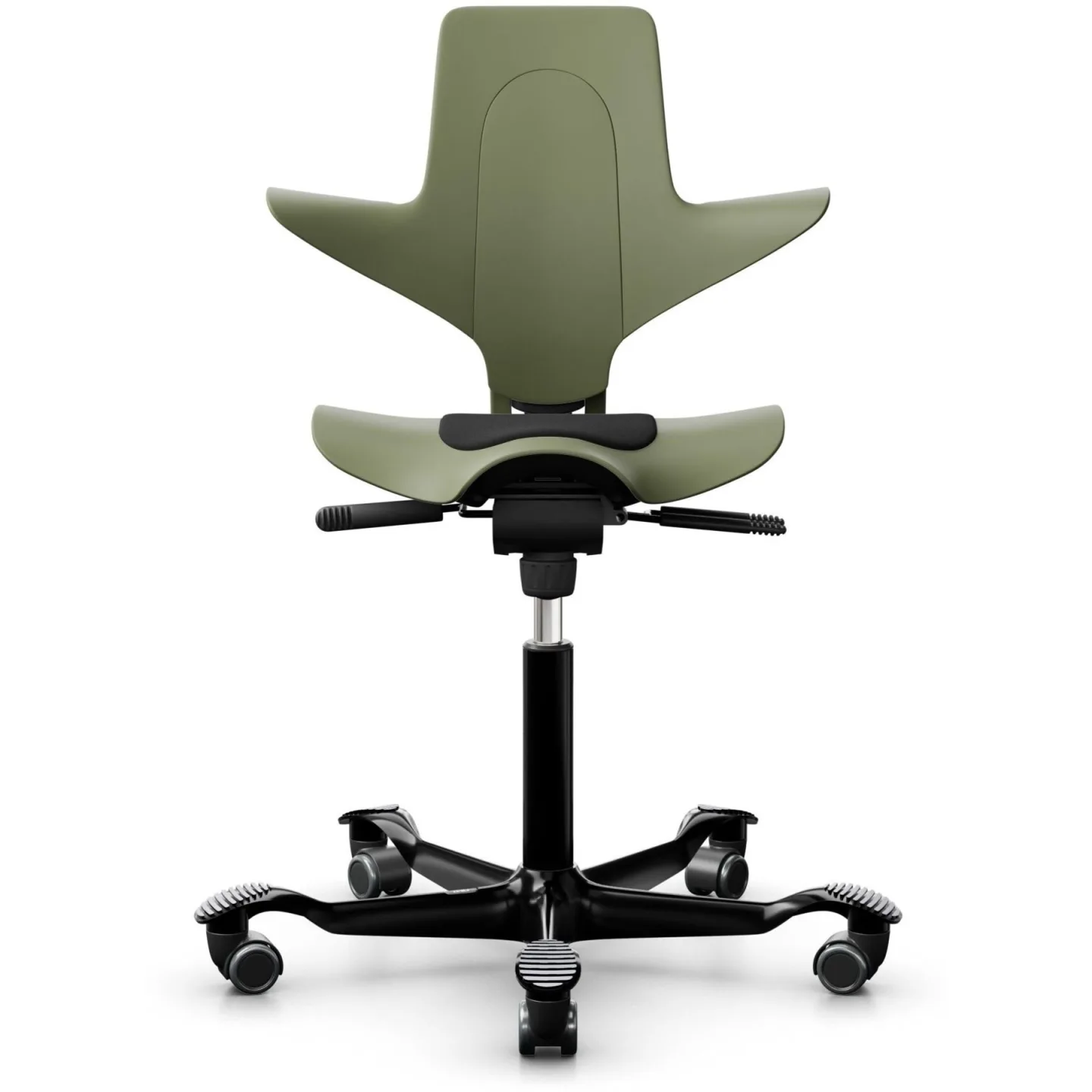 HAG Bürostuhl Capisco Puls 8010 Graugrün Polyester/Aluminium Höhenverstellbar - Bürostuhl