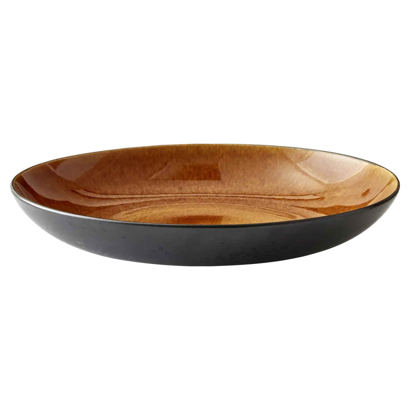 Bitz Bitz teller Ø40 cm Schwarz-amber