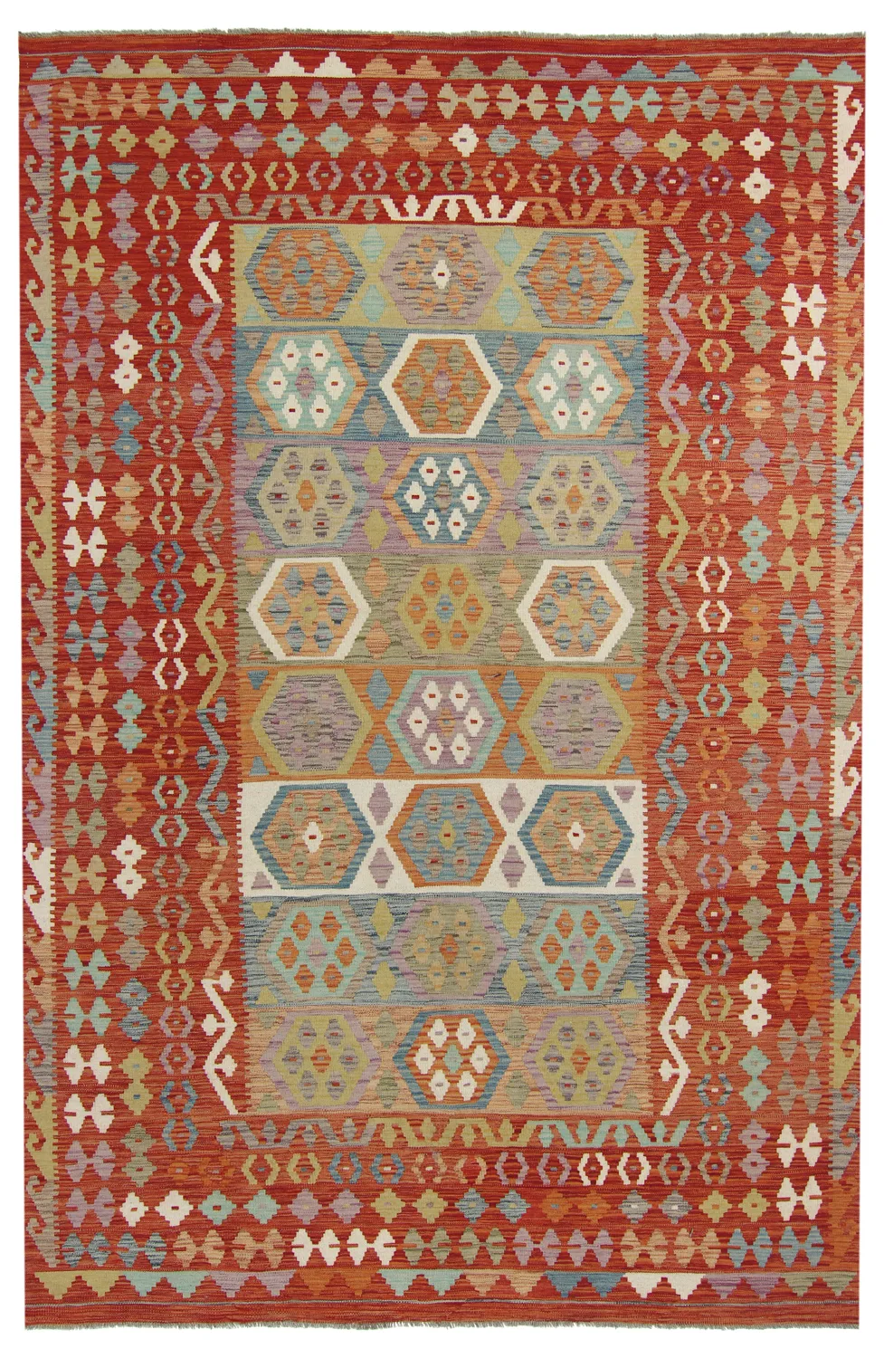 Orientalsk kelimteppe 303 x 199 cm (Størrelse: 303 x 199 cm)