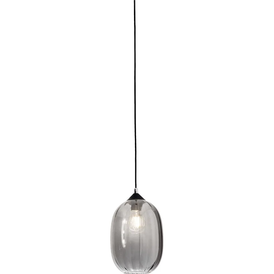 Giberti Luce Pendellampe Giulia L Grau Glas 20 cm 28 cm