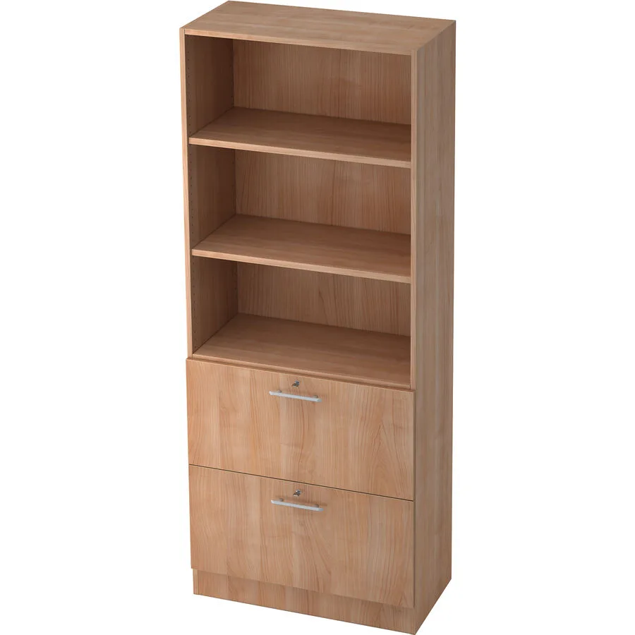 Regal Office nussbaum Holzwerkstoff B 80 cm H 200.4 cm