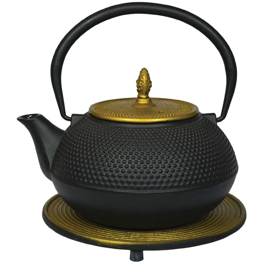 Teekanne Therese Gold/Schwarz Gusseisen 1.2 l