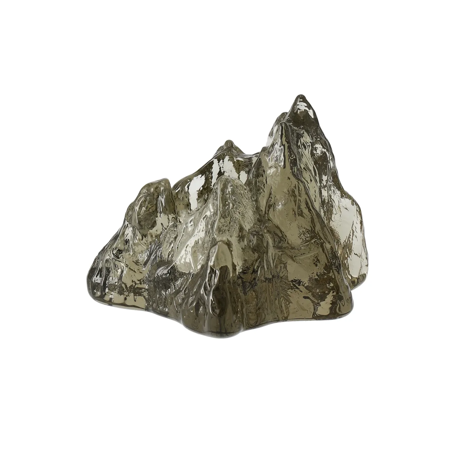 Kosta Boda The Rock Windlicht 91 mm Taupe
