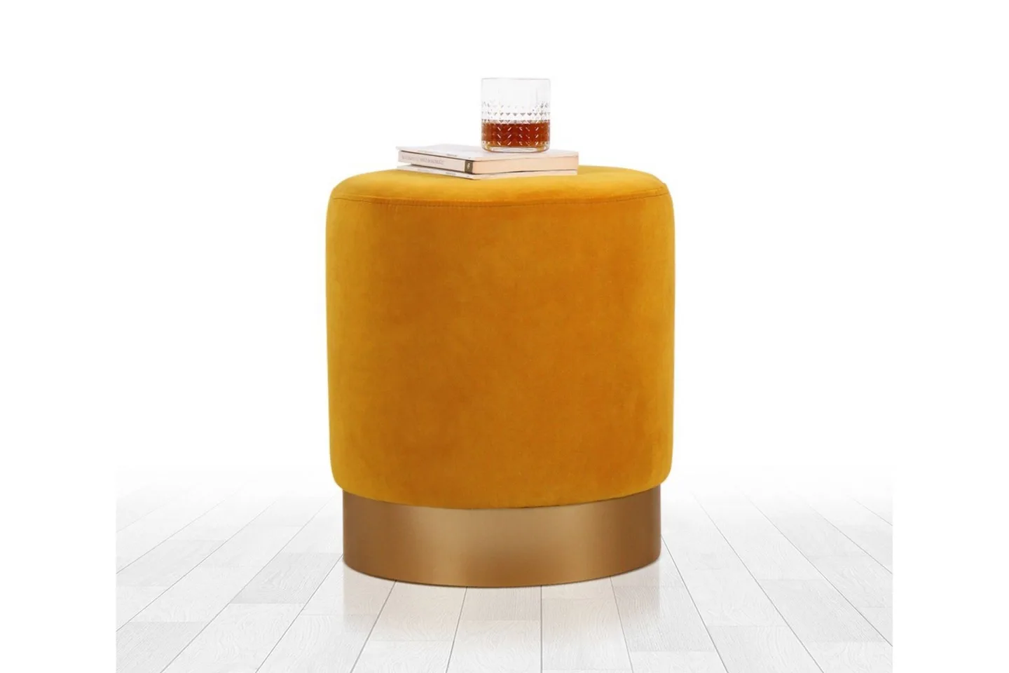 Owensboro Sittpuff 40 cm - Senapsgul