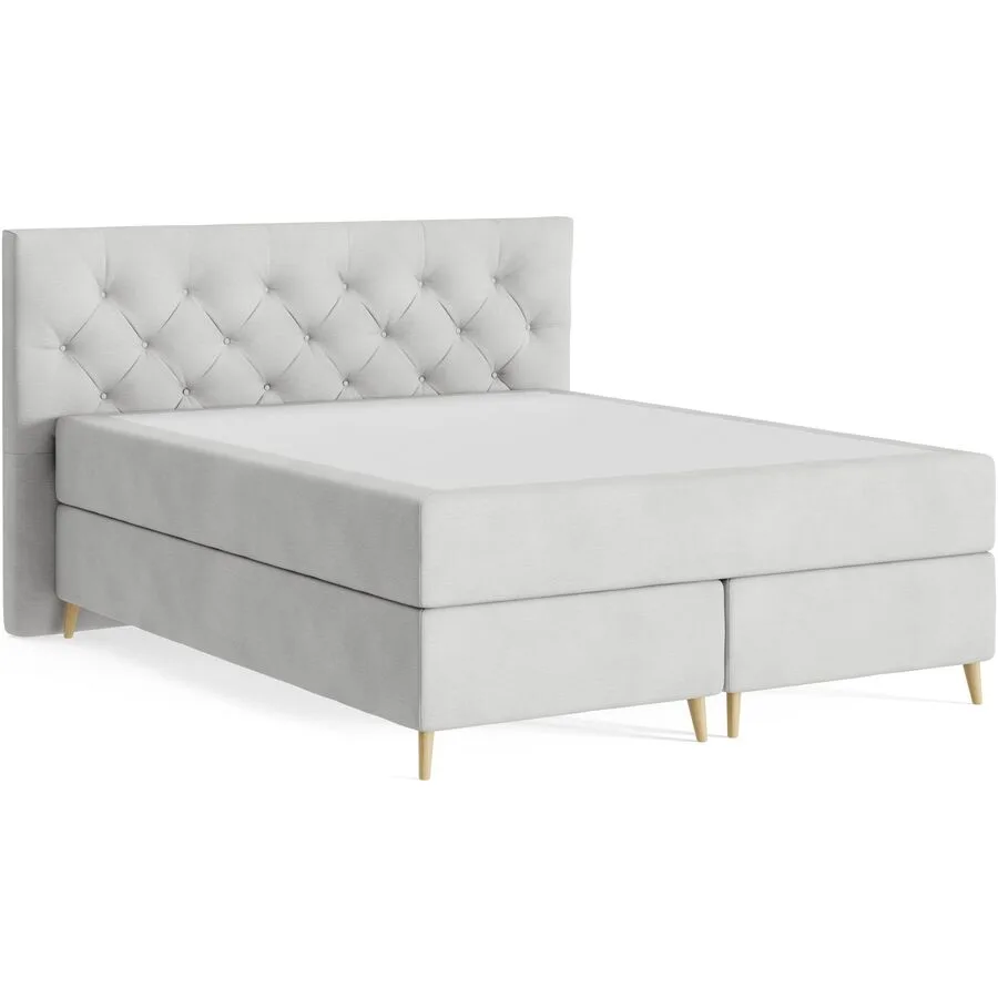 Boxspringbett Sørensen Wish - 60 Lightgrey 160 x 200 cm - Möbel Konfigurator: Traummöbel individuell zusammenstellen