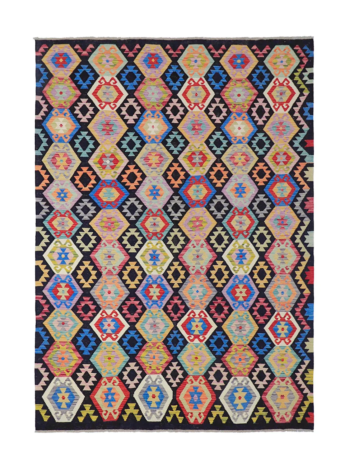 Orientalsk Teppe - Vegi Kelim Hand Woven - 204 x 294 cm (Størrelse: 204 x 294 cm)