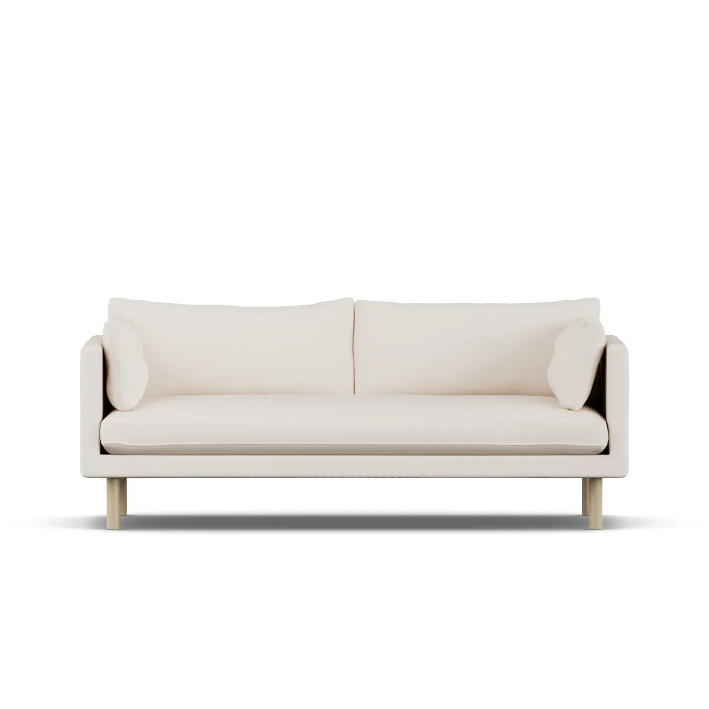 1898 Linnevik Sofa Caleido Beige 9600-Eiche weiß geölt, 3-sitzig