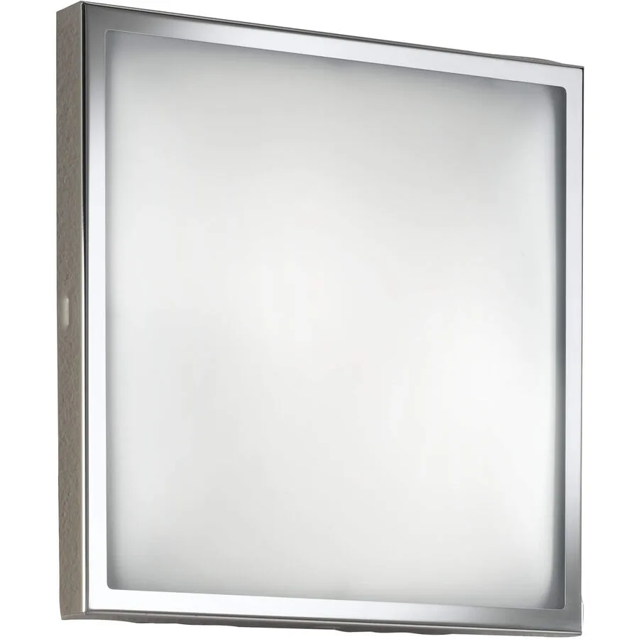 Deckenlampe Opus Grau Metall 30 cm 8.5 cm - Farbe: verchromt