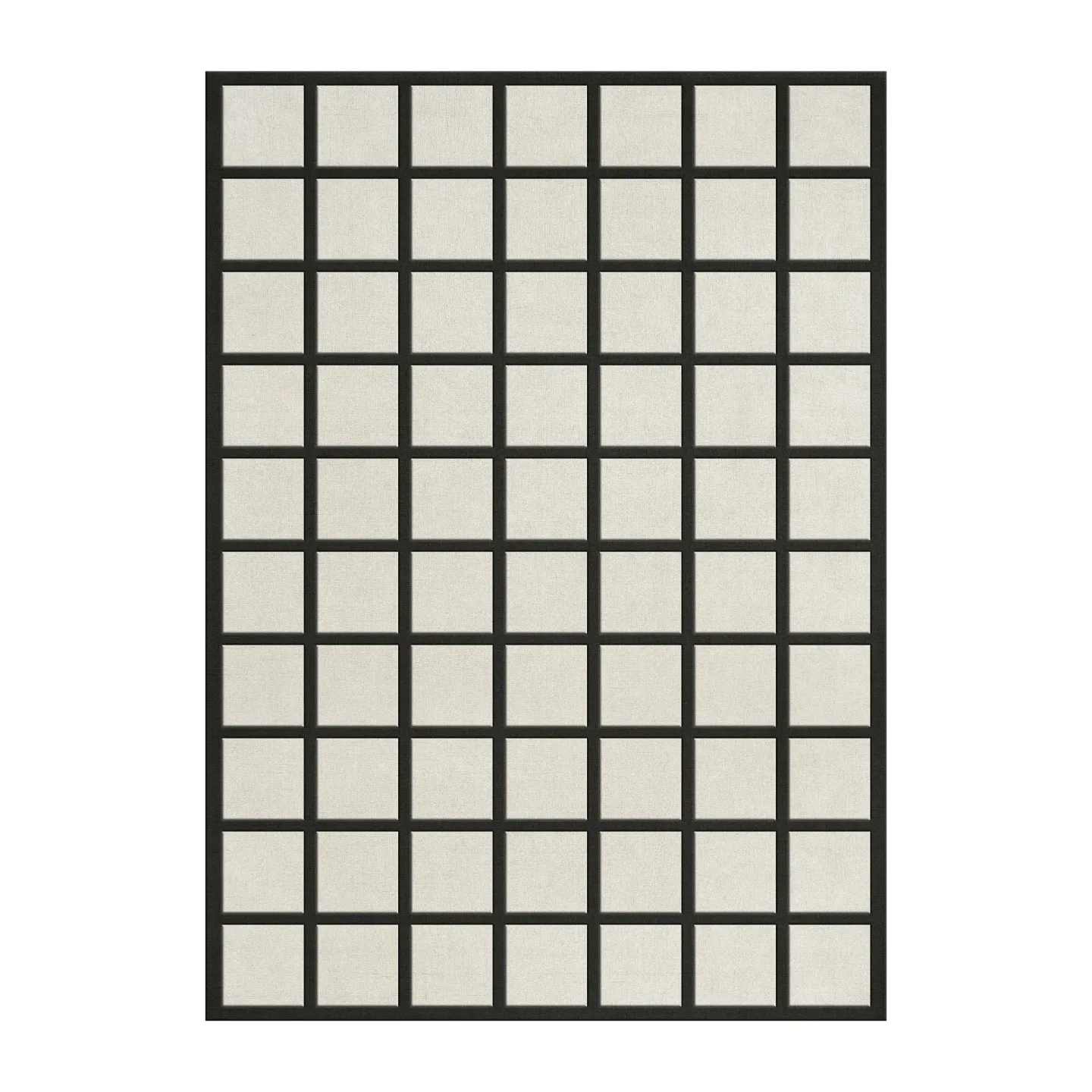 Layered Avenue Checked Wollteppich White, 180 x 270cm