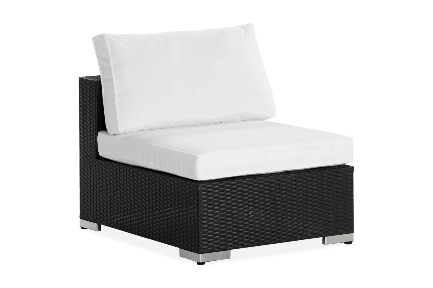 Bahamas Mittmodul utomhus i konstrotting - Svart / Vit