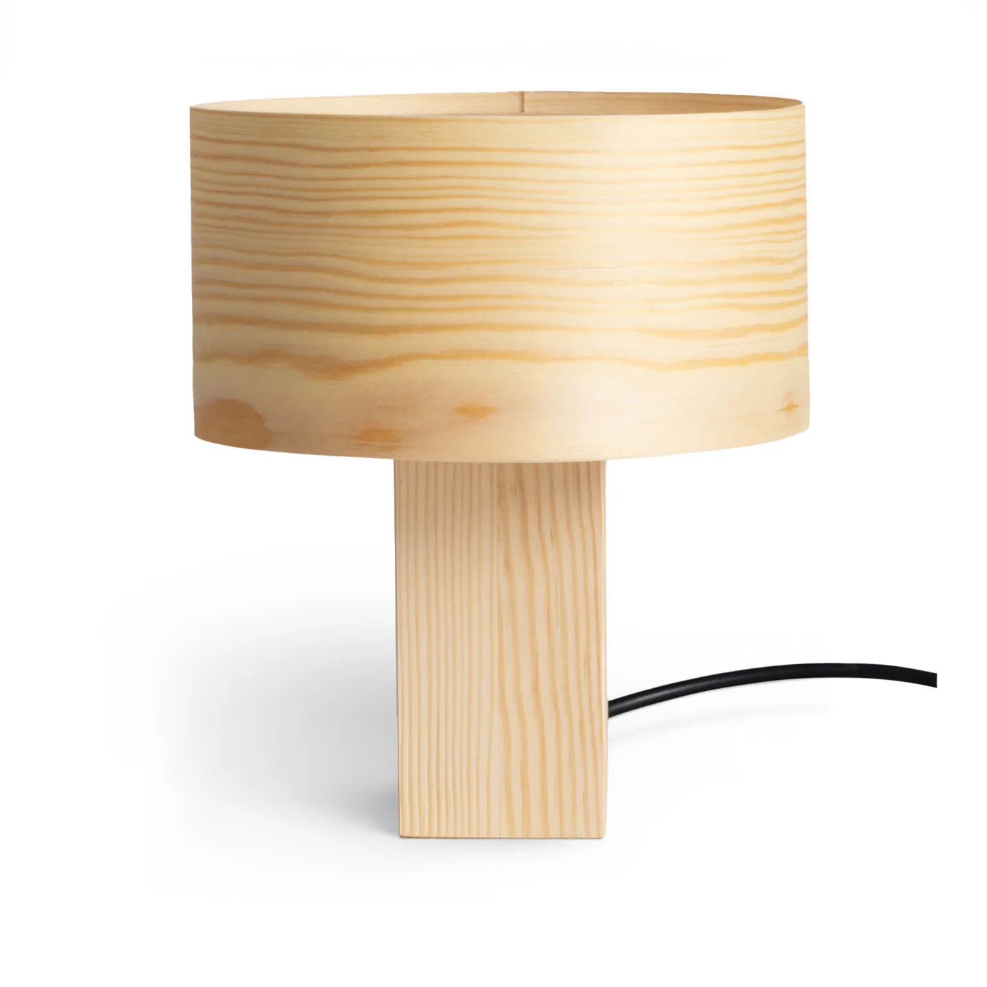 Vaarnii - 018 Hoop Table Lamp - Natural Pine Small - Bordslampor - John Tree - Trä