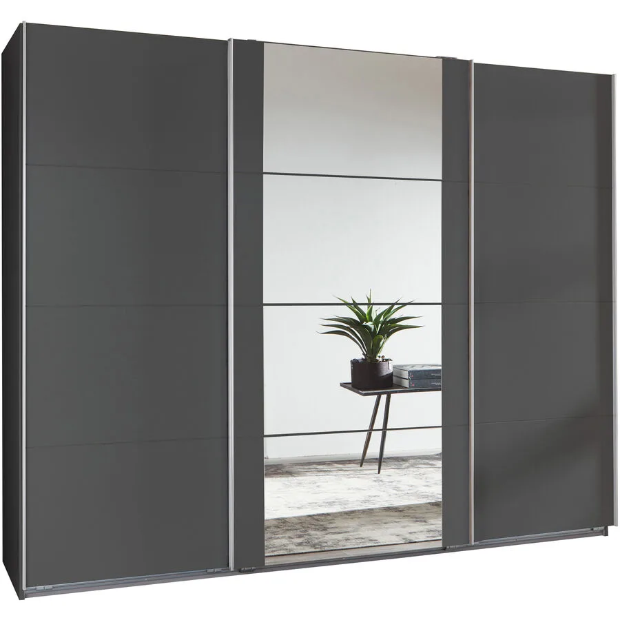 Kleiderschrank Juli graphit Holzwerkstoff B 360 cm